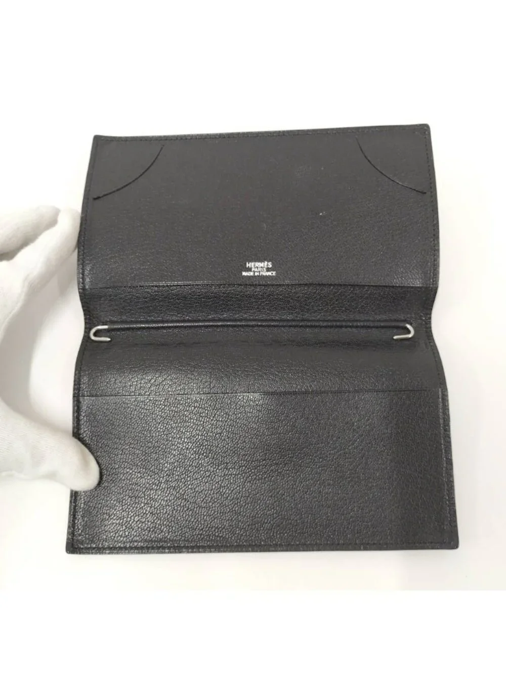 Hermes Agenda Vision Notebook Cover Leather Black